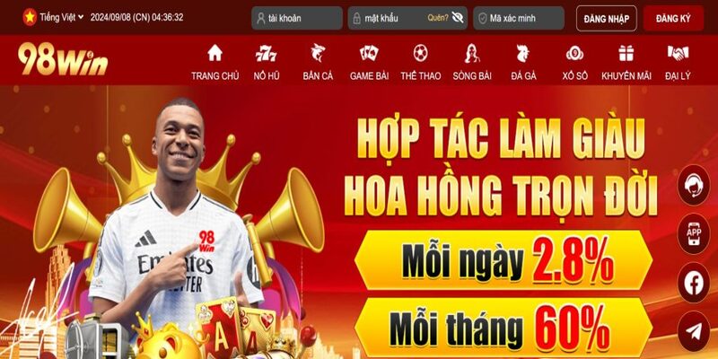 Tìm hiểu thông tin về đại lý 98win